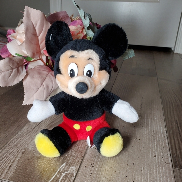 NWT Vintage Disneyland Walt Disney World Mickey Mouse Plush Toy 7" Original Tag - Picture 1 of 9